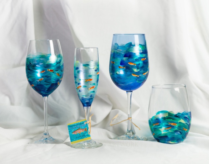 Fish Design glassware